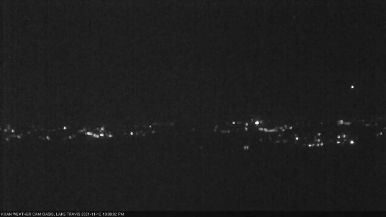 Lake Travis webcam, November 12, 2021 10:00 PM CT