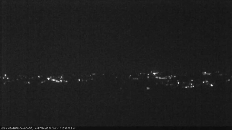 Lake Travis webcam, November 12, 2021 10:45 PM CT