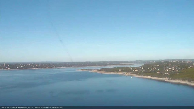 Lake Travis webcam, November 13, 2021 9:00 AM CT