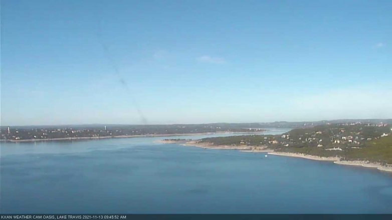 Lake Travis webcam, November 13, 2021 9:45 AM CT