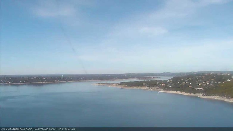 Lake Travis webcam, November 13, 2021 11:25 AM CT