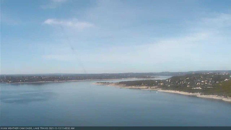 Lake Travis webcam, November 13, 2021 11:45 AM CT