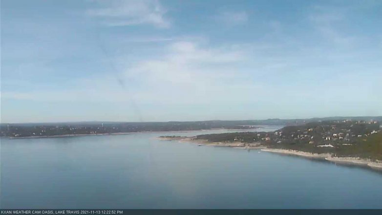 Lake Travis webcam, November 13, 2021 12:25 PM CT