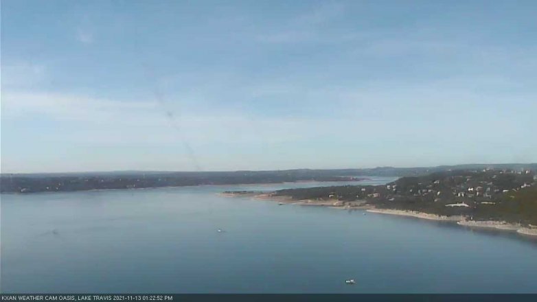 Lake Travis webcam, November 13, 2021 1:25 PM CT