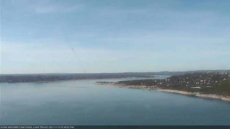 Lake Travis webcam, November 13, 2021 1:45 PM CT