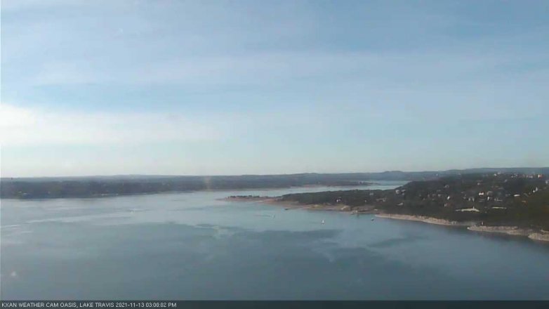 Lake Travis webcam, November 13, 2021 3:00 PM CT