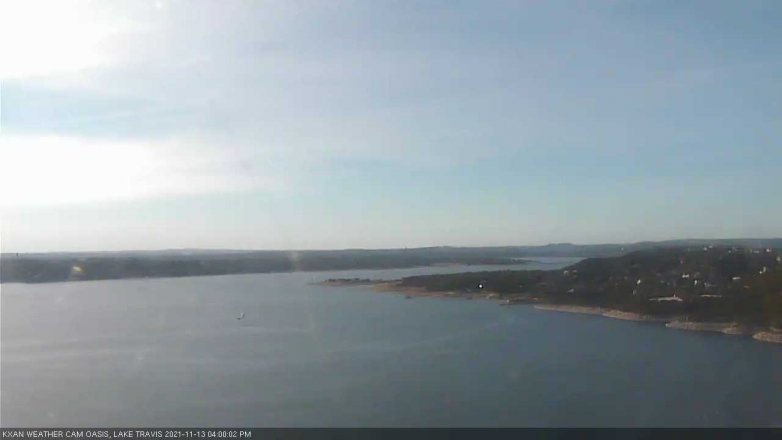 Lake Travis webcam, November 13, 2021 4:00 PM CT