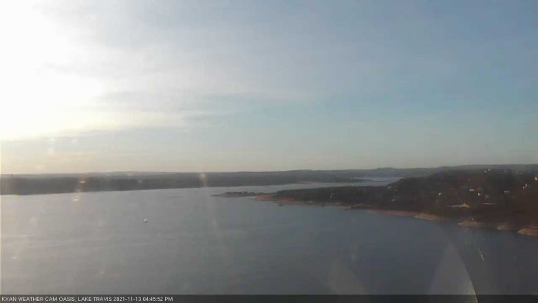 Lake Travis webcam, November 13, 2021 4:45 PM CT