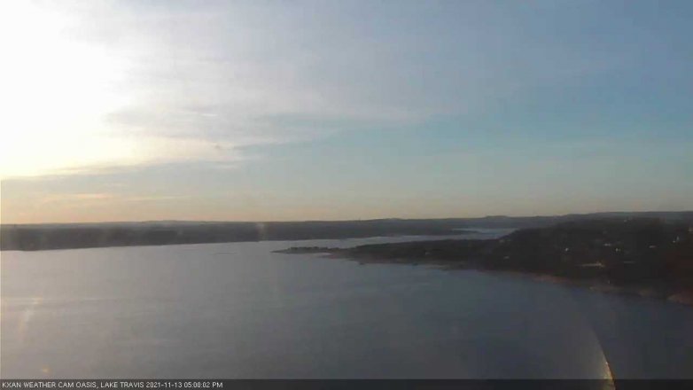 Lake Travis webcam, November 13, 2021 5:00 PM CT