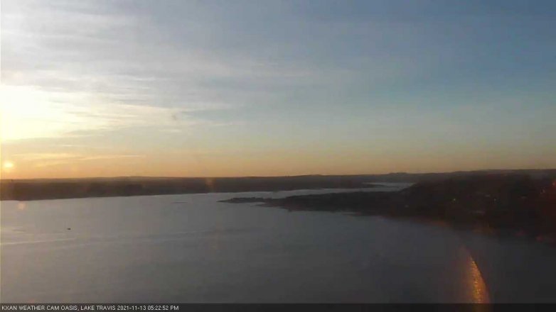 Lake Travis webcam, November 13, 2021 5:25 PM CT