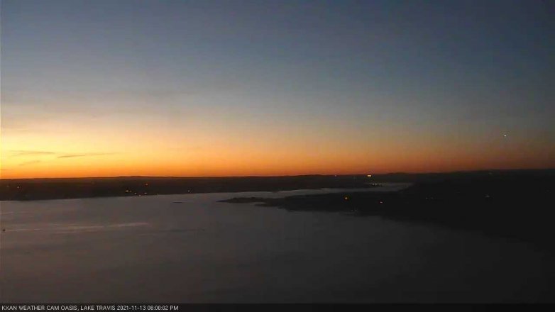 Lake Travis webcam, November 13, 2021 6:00 PM CT