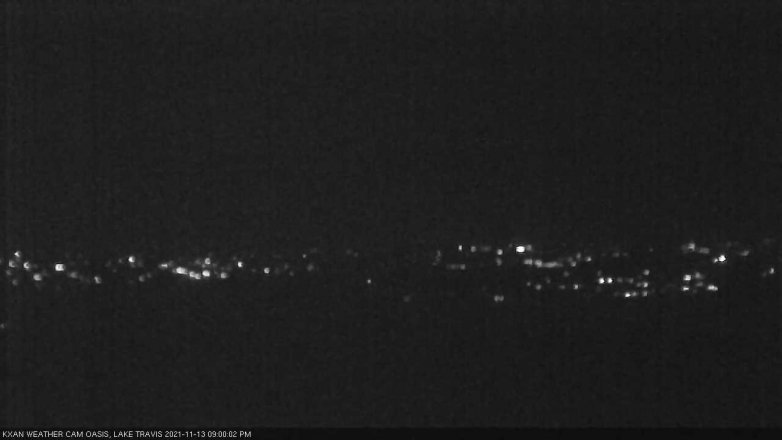 Lake Travis webcam, November 13, 2021 9:00 PM CT