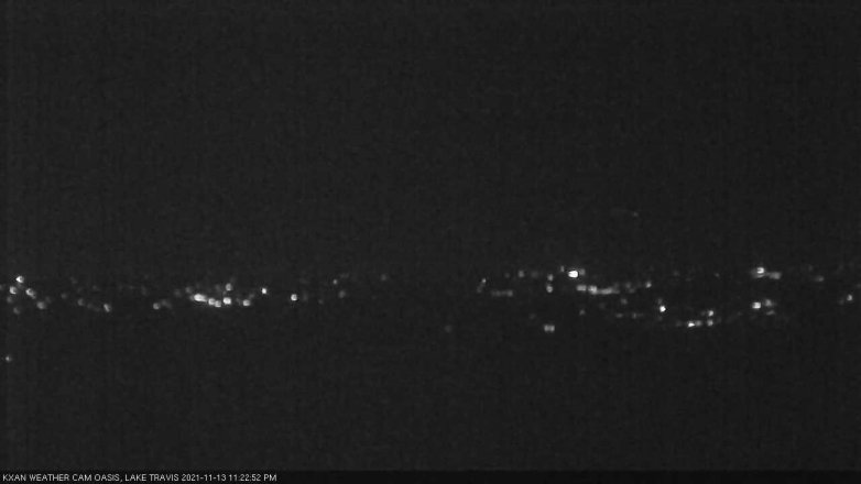 Lake Travis webcam, November 13, 2021 11:25 PM CT