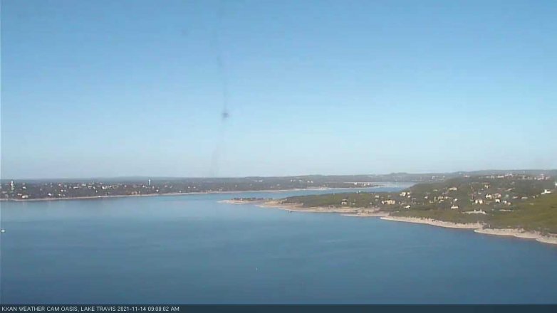 Lake Travis webcam, November 14, 2021 9:00 AM CT