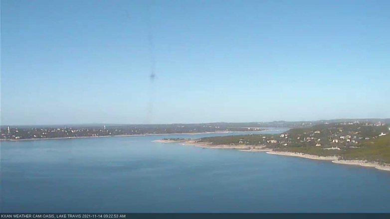 Lake Travis webcam, November 14, 2021 9:25 AM CT