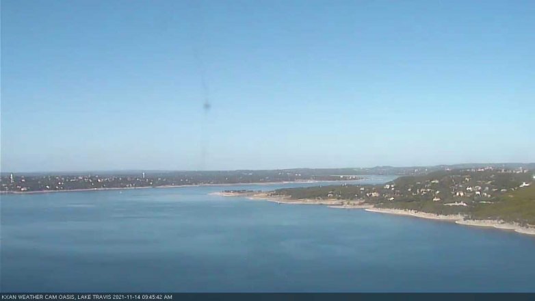 Lake Travis webcam, November 14, 2021 9:45 AM CT