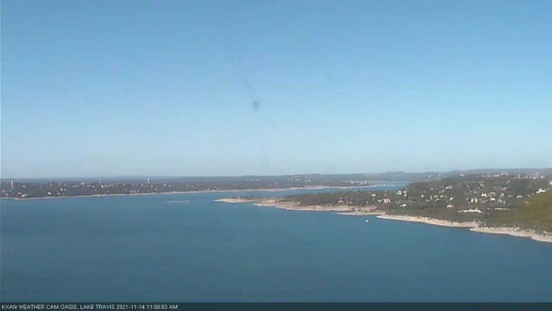 Lake Travis webcam, November 14, 2021 11:00 AM CT