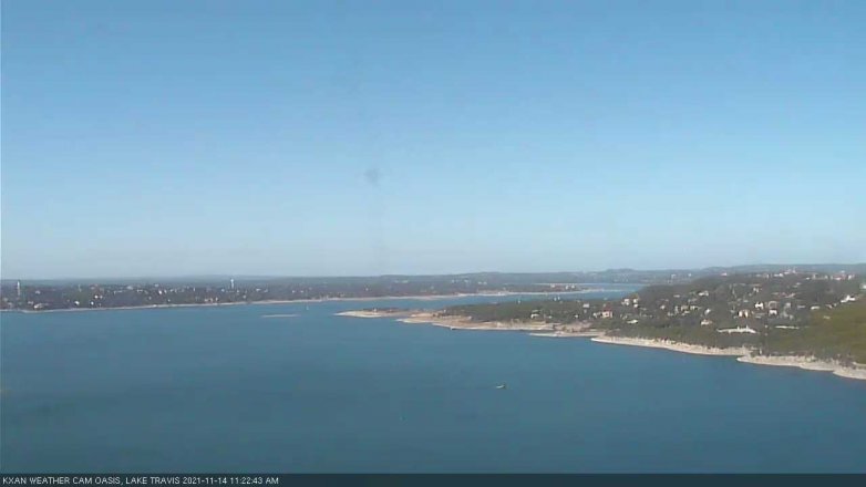 Lake Travis webcam, November 14, 2021 11:25 AM CT