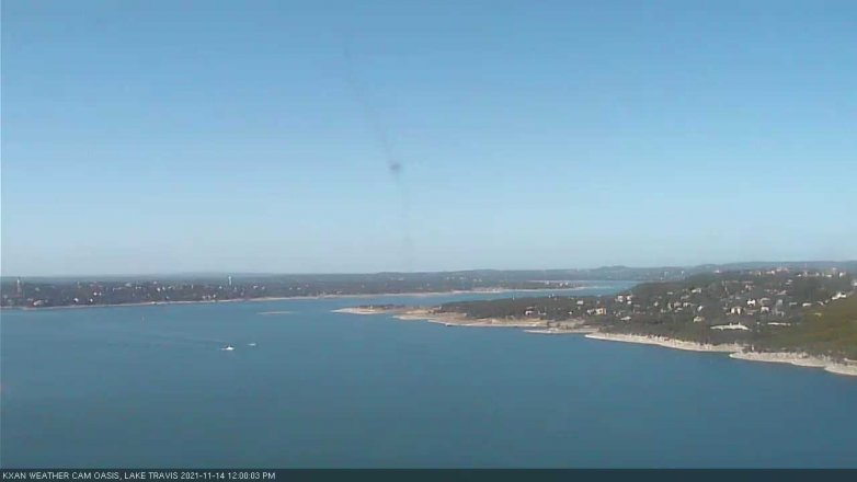 Lake Travis webcam, November 14, 2021 12:00 PM CT