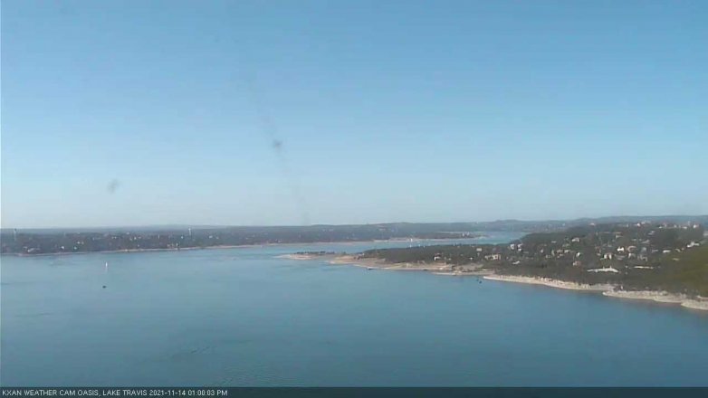 Lake Travis webcam, November 14, 2021 1:00 PM CT