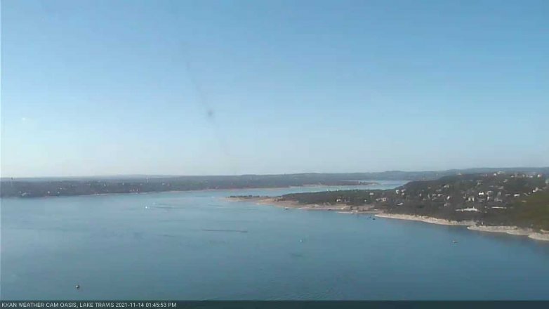 Lake Travis webcam, November 14, 2021 1:45 PM CT