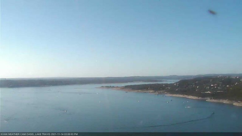 Lake Travis webcam, November 14, 2021 3:00 PM CT