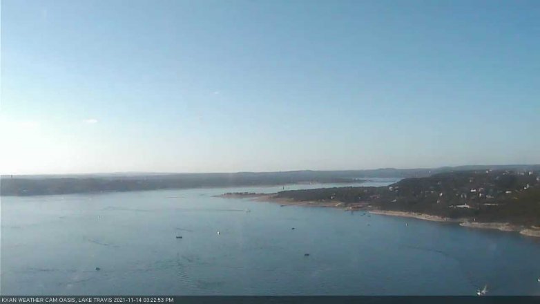 Lake Travis webcam, November 14, 2021 3:25 PM CT
