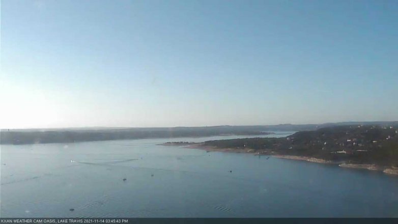 Lake Travis webcam, November 14, 2021 3:45 PM CT