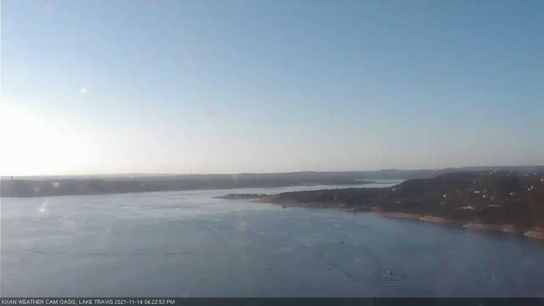 Lake Travis webcam, November 14, 2021 4:25 PM CT