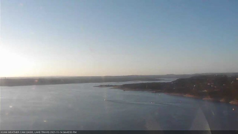 Lake Travis webcam, November 14, 2021 4:45 PM CT