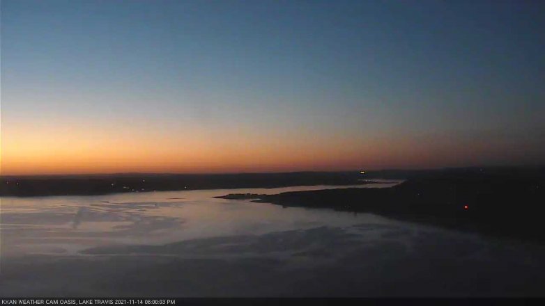 Lake Travis webcam, November 14, 2021 6:00 PM CT