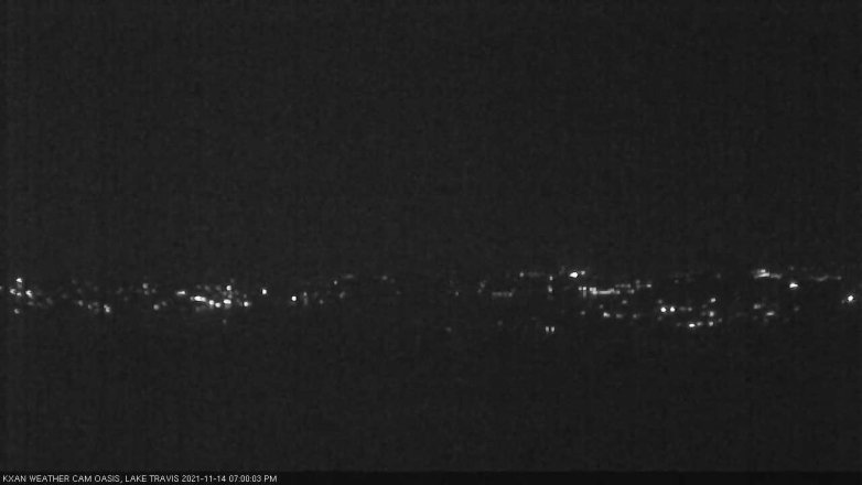 Lake Travis webcam, November 14, 2021 7:00 PM CT