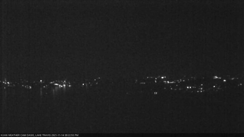 Lake Travis webcam, November 14, 2021 8:25 PM CT