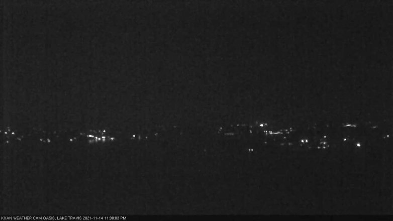 Lake Travis webcam, November 14, 2021 11:00 PM CT