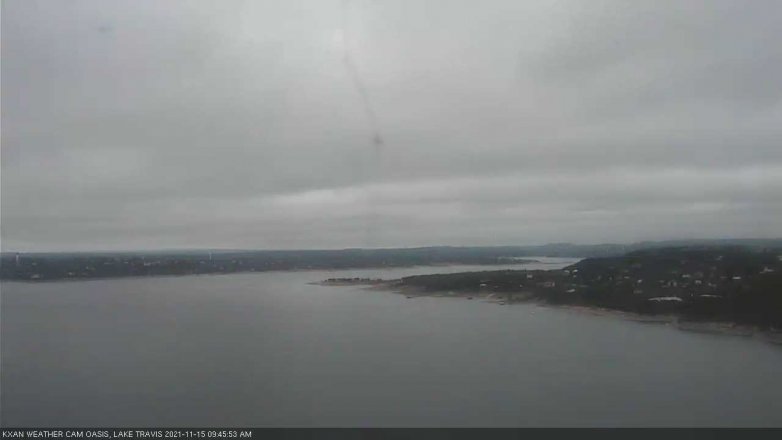 Lake Travis webcam, November 15, 2021 9:45 AM CT