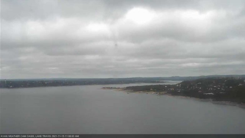 Lake Travis webcam, November 15, 2021 11:00 AM CT