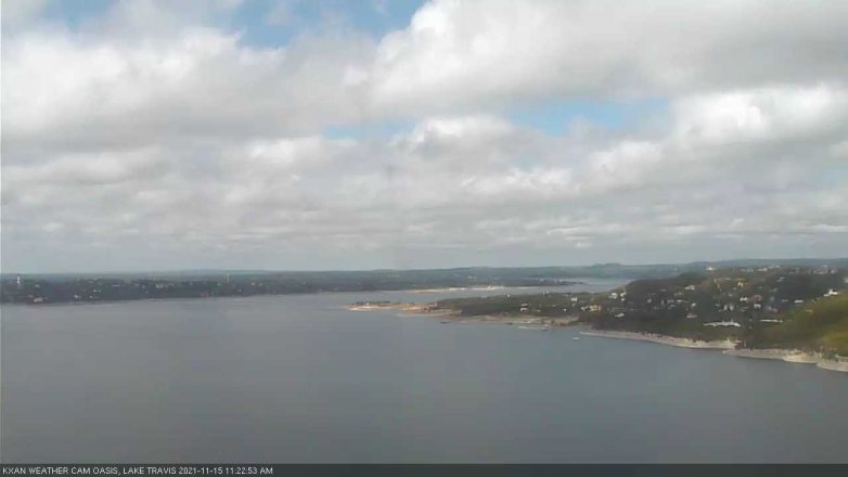 Lake Travis webcam, November 15, 2021 11:25 AM CT