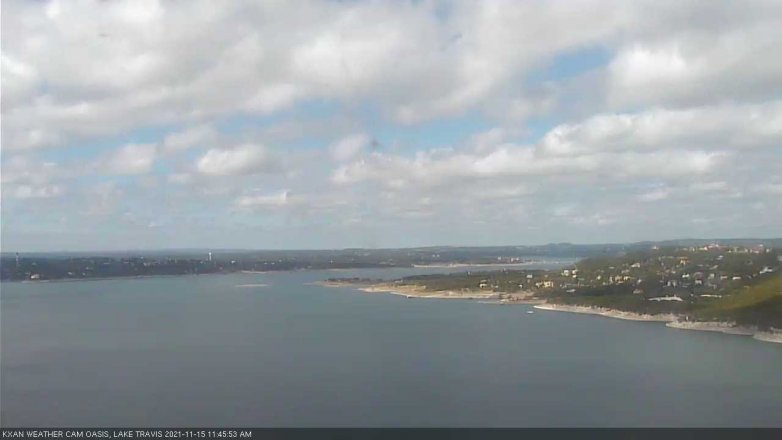 Lake Travis webcam, November 15, 2021 11:45 AM CT