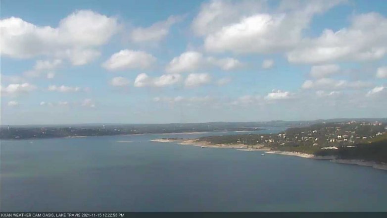 Lake Travis webcam, November 15, 2021 12:25 PM CT