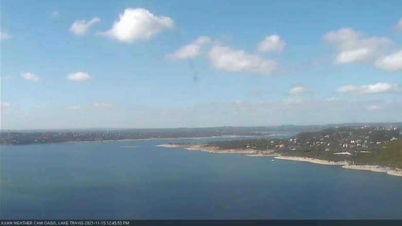 Lake Travis webcam, November 15, 2021 12:45 PM CT