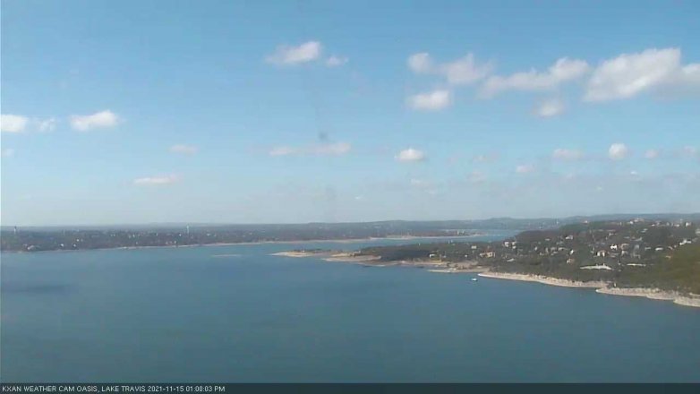 Lake Travis webcam, November 15, 2021 1:00 PM CT