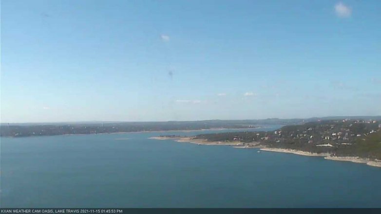 Lake Travis webcam, November 15, 2021 1:45 PM CT