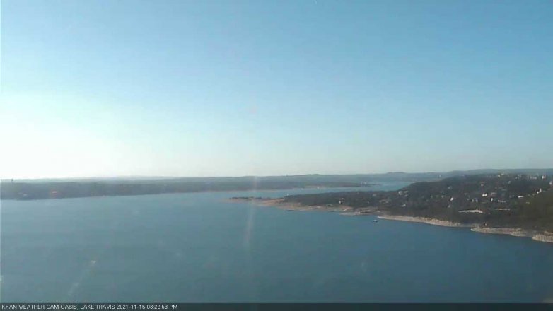 Lake Travis webcam, November 15, 2021 3:25 PM CT