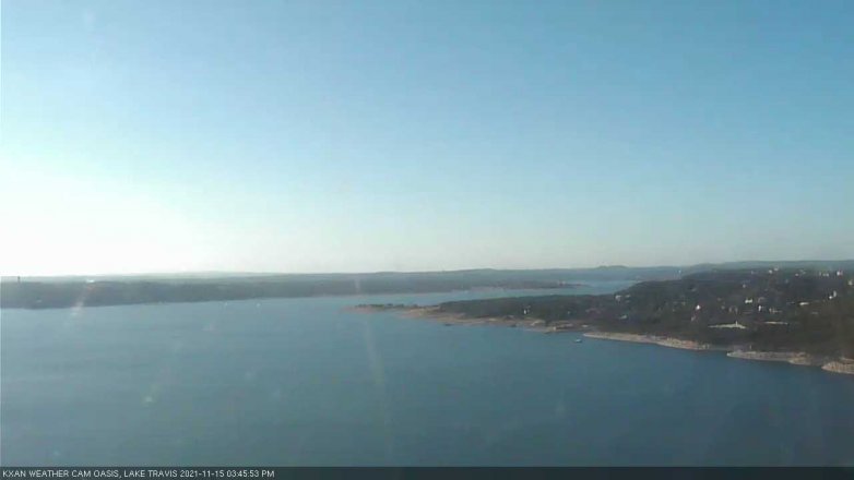 Lake Travis webcam, November 15, 2021 3:45 PM CT