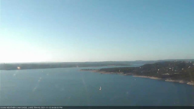 Lake Travis webcam, November 15, 2021 4:00 PM CT