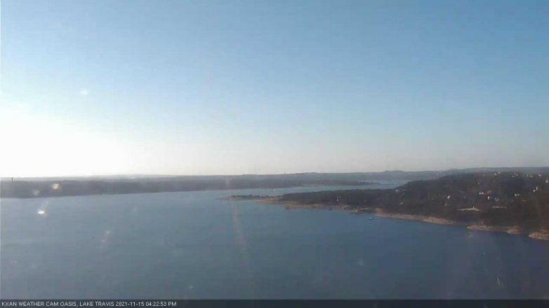 Lake Travis webcam, November 15, 2021 4:25 PM CT
