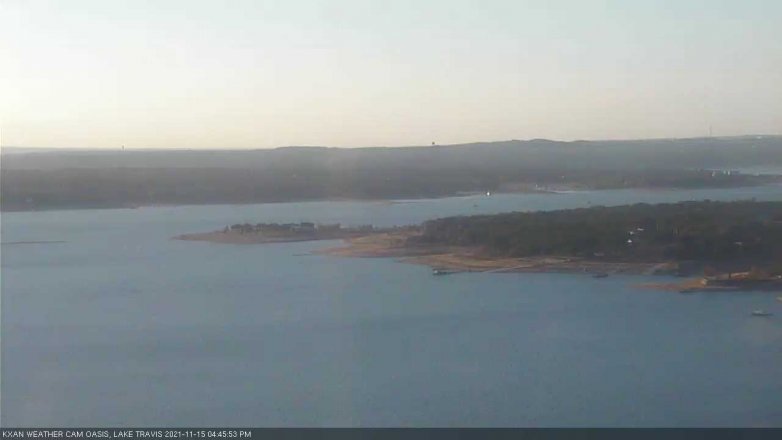 Lake Travis webcam, November 15, 2021 4:45 PM CT