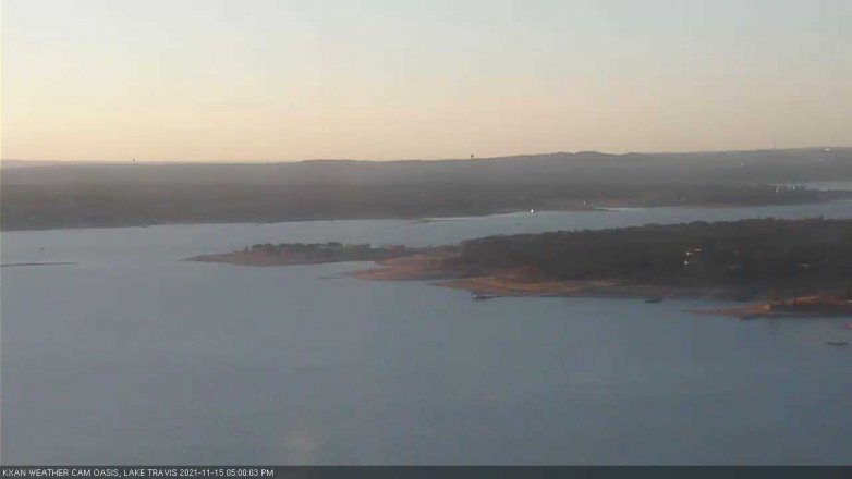 Lake Travis webcam, November 15, 2021 5:00 PM CT