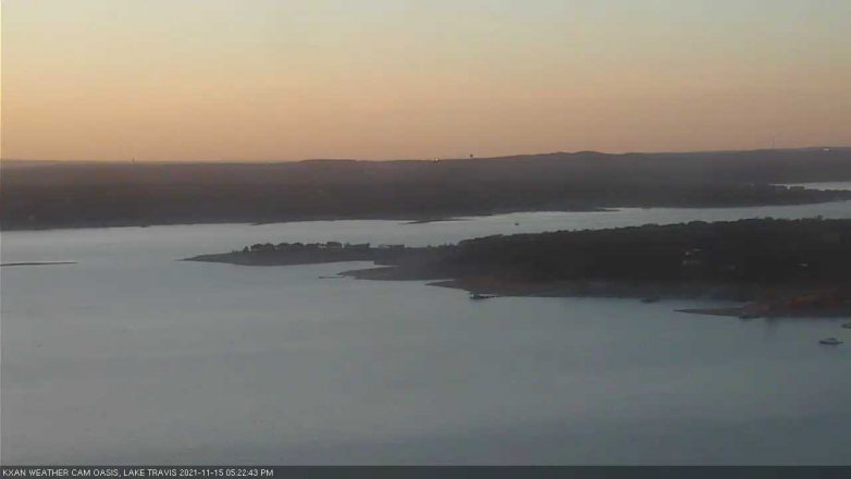 Lake Travis webcam, November 15, 2021 5:25 PM CT