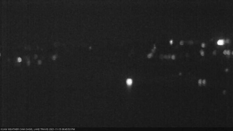 Lake Travis webcam, November 15, 2021 8:45 PM CT